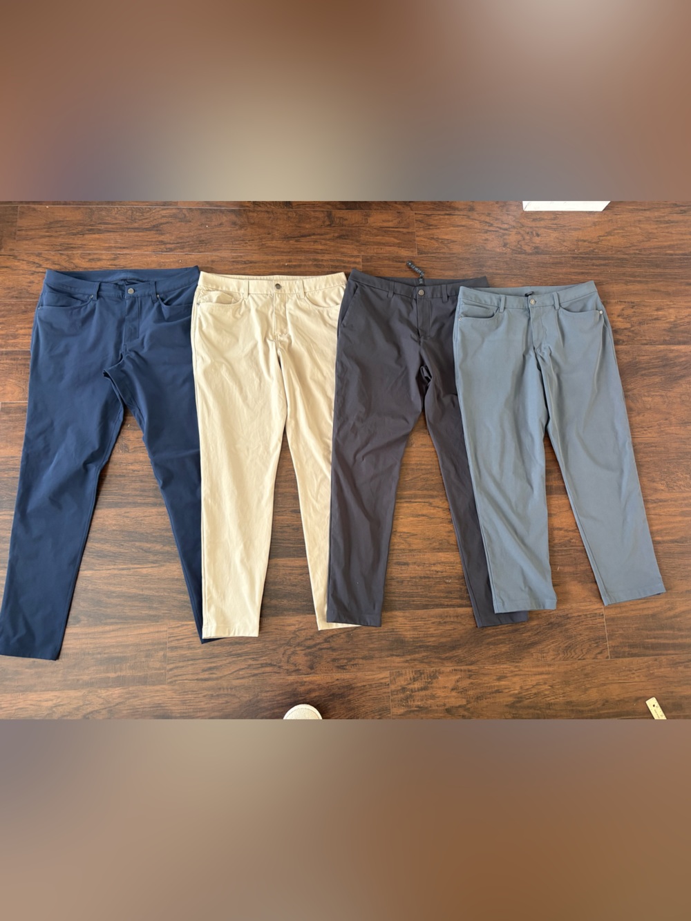 4 pairs of Lululemon ABC commuter pants size 34